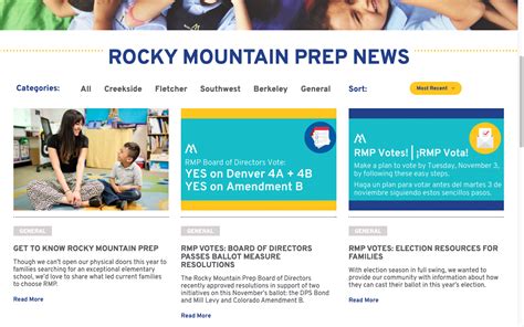 Rocky Mountain Prep Calendar